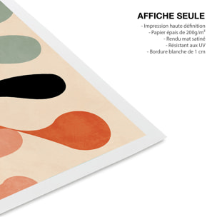 Affiche art abstrait Arabesques abstraites Affiche seule