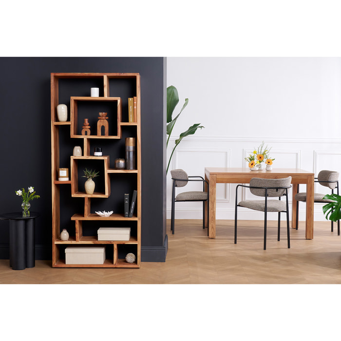 Bibliothèque ouverte design en bois massif L80 cm CHAPMAN