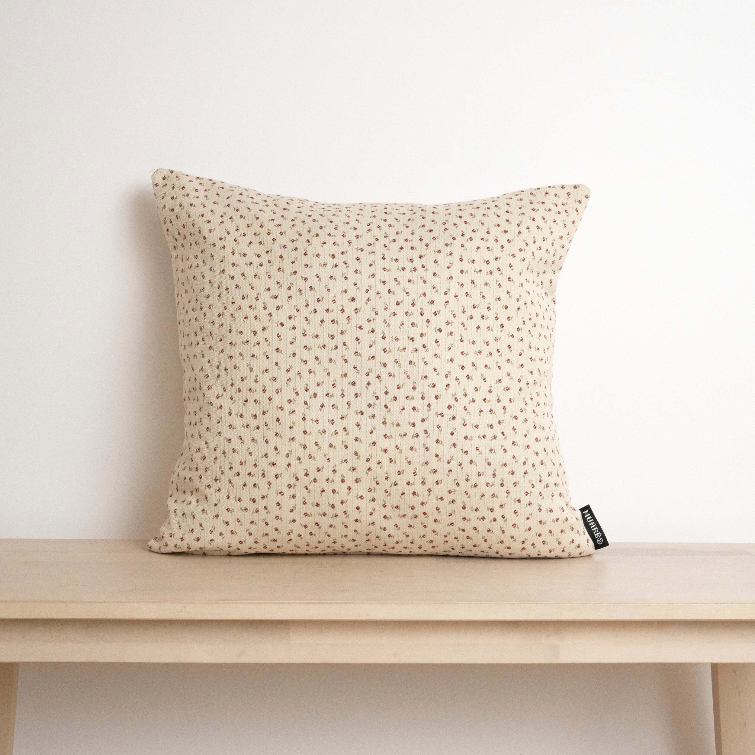 Housse de coussin jacquard 45x45 cm Fleurs pequeñas