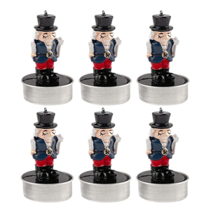 Set de 18 velas decorativas soldadito h.14cm - modelos surtidos