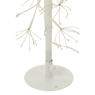 J-Line décoration Arbre - blanc chaud - acier - blanc - small - LED