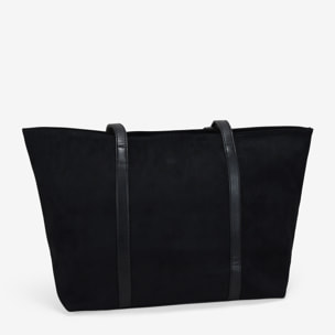Bolso shopper negro para portátil