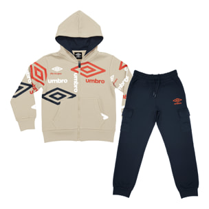 Tuta Bimbo UMBRO Cotone Felpato Invernale 3 / 7 Anni