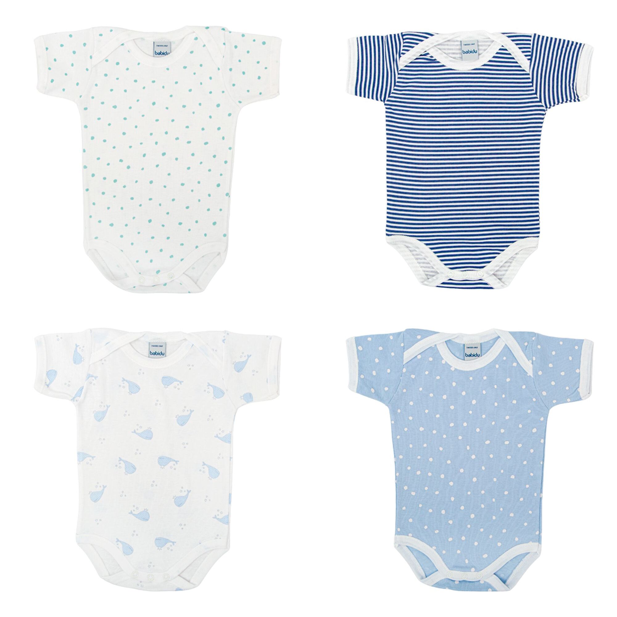 Pack 4 Body Basico Manga Corta