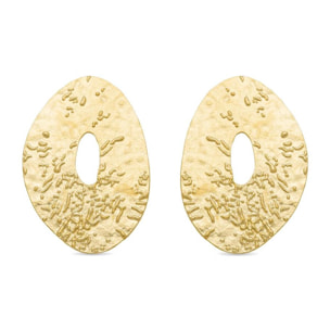 Pendientes Lux by Lux acabadoss en oro amarillo 18K