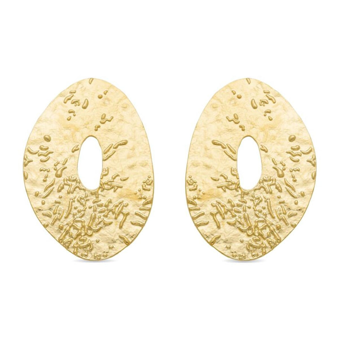 Pendientes Lux by Lux acabadoss en oro amarillo 18K