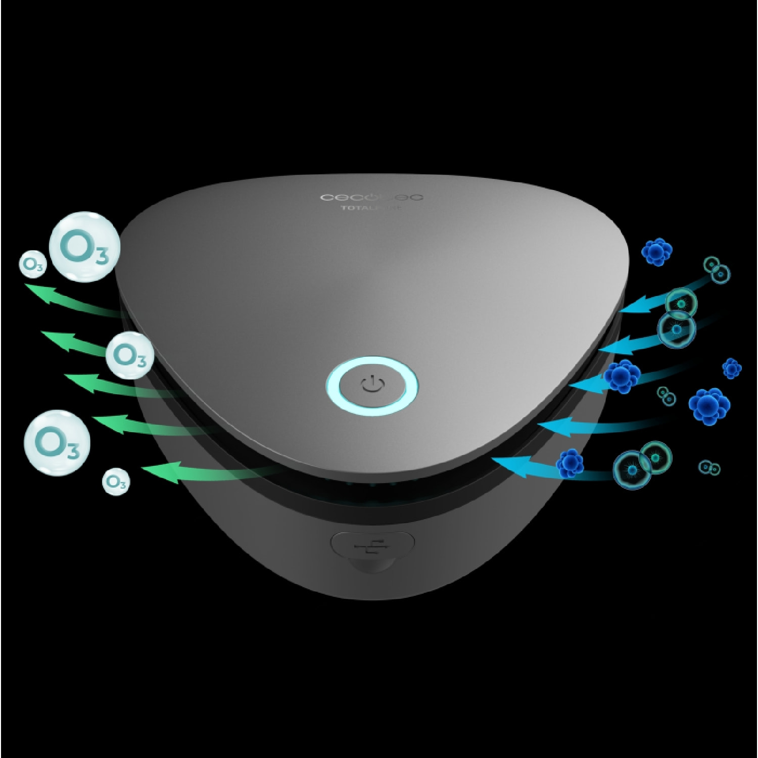 Purificadores de aire Generador de ozono TotalPure 1050 Ozone Portable Cecotec