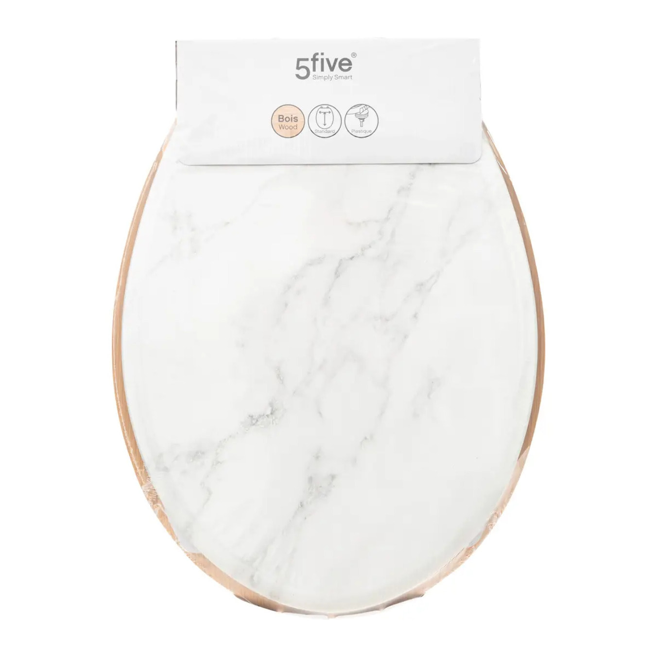 Abattant WC "Léa" effet marbre en bois