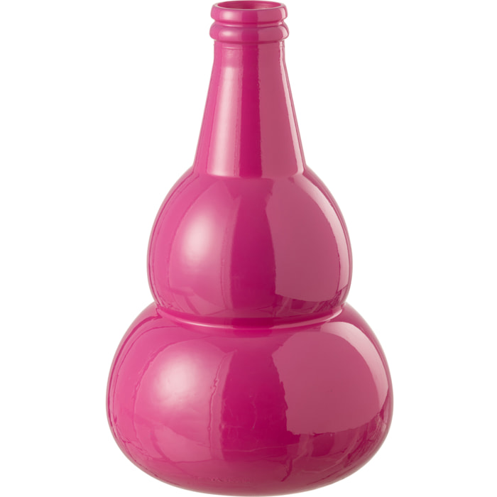 J-Line vase Cocoon - verre - rose - 45 cm de hauteur