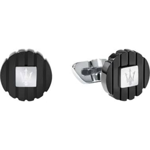 Maserati Gemelos para Hombre JM5249JD02Cufflinks ss black