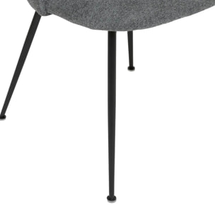 Chaise "Raven" gris