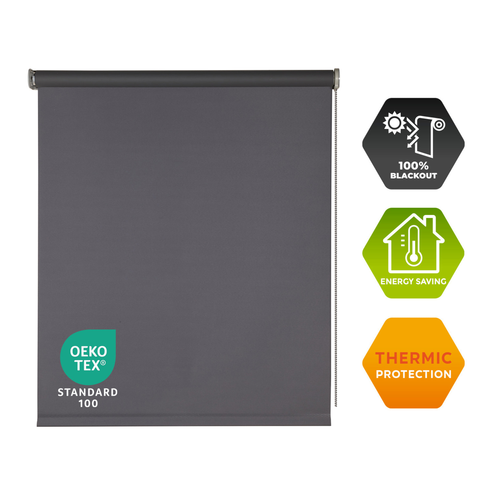 Enrollable Opaco BLACKOUT PRO Gris