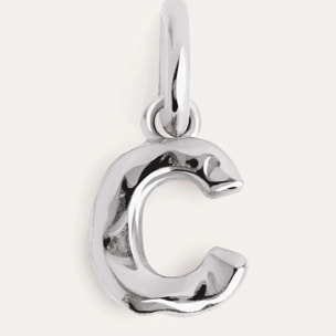 Charm Letter Organic Plata