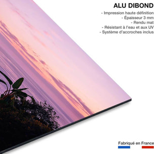 Tableau coucher de soleil sur la mer Tableau alu Dibond