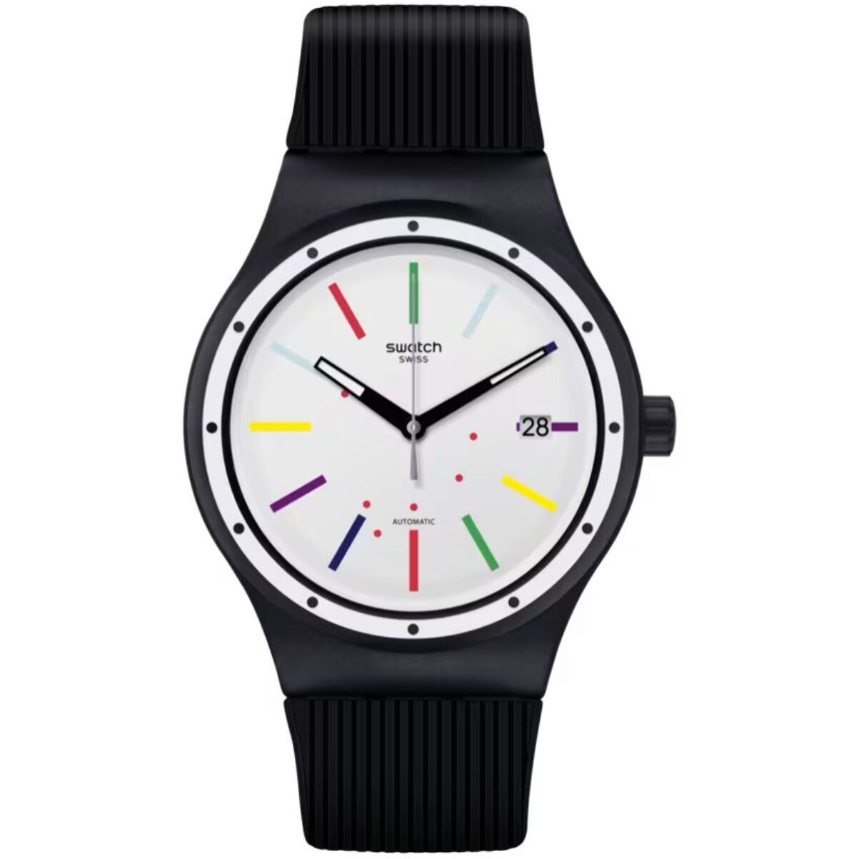 Reloj Swatch SUTB408 Unisex Analogico Automatico con Correa de Plastico
