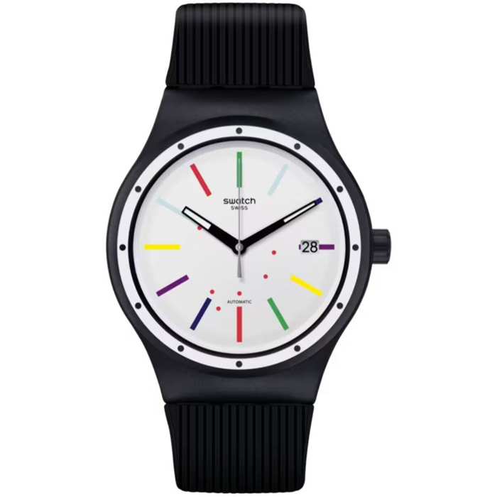 Reloj Swatch SUTB408 Unisex Analogico Automatico con Correa de Plastico