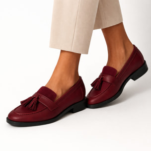 Mocassino con frange - tacco 2,5 cm