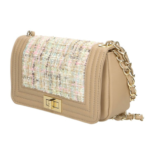 Borsa a tracolla donna - Modello Florelle - Vera pelle - 20.0 x 13.0 x 8.0 cm