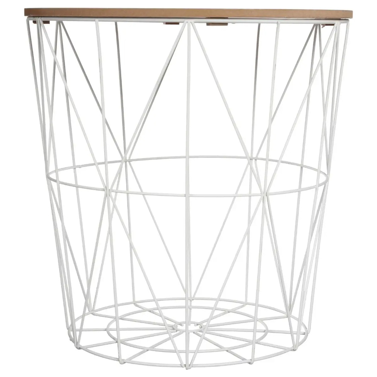 Table d'appoint "Kumi" blanc D40cm