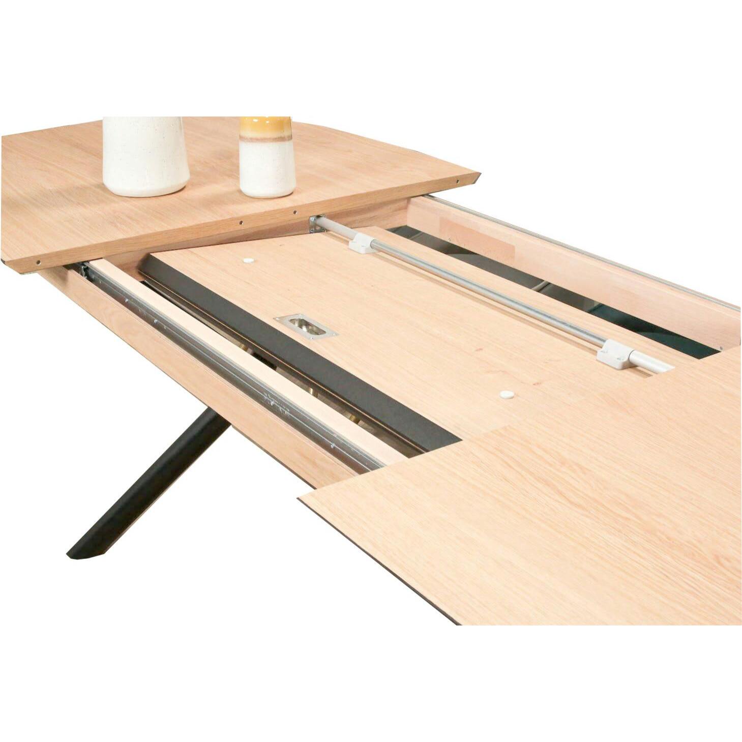 Table extensible en chêne blanc 200-290 cm ZONZA