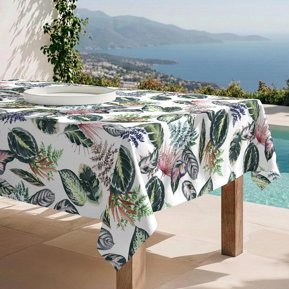 Mantel antimanchas Tropalm - 100% algodón -