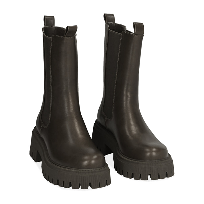 Botas Chelsea negras, tacón 5,5 cm.