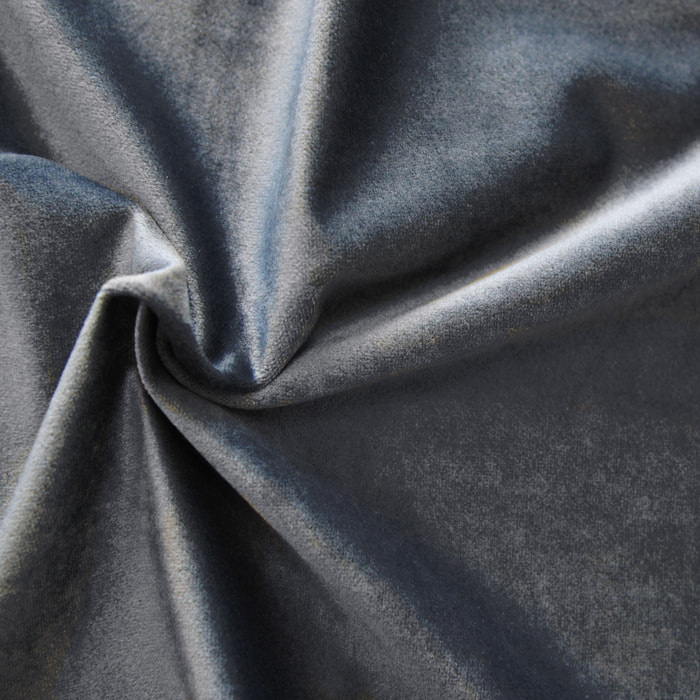 Tissu en velours uni ameublement - Gris anthracite