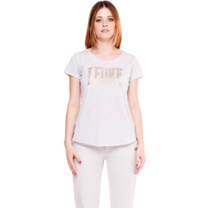 T-Shirt da donna logo Gold&Silver