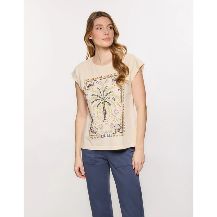 Camiseta Manga Corta Beige - Joei