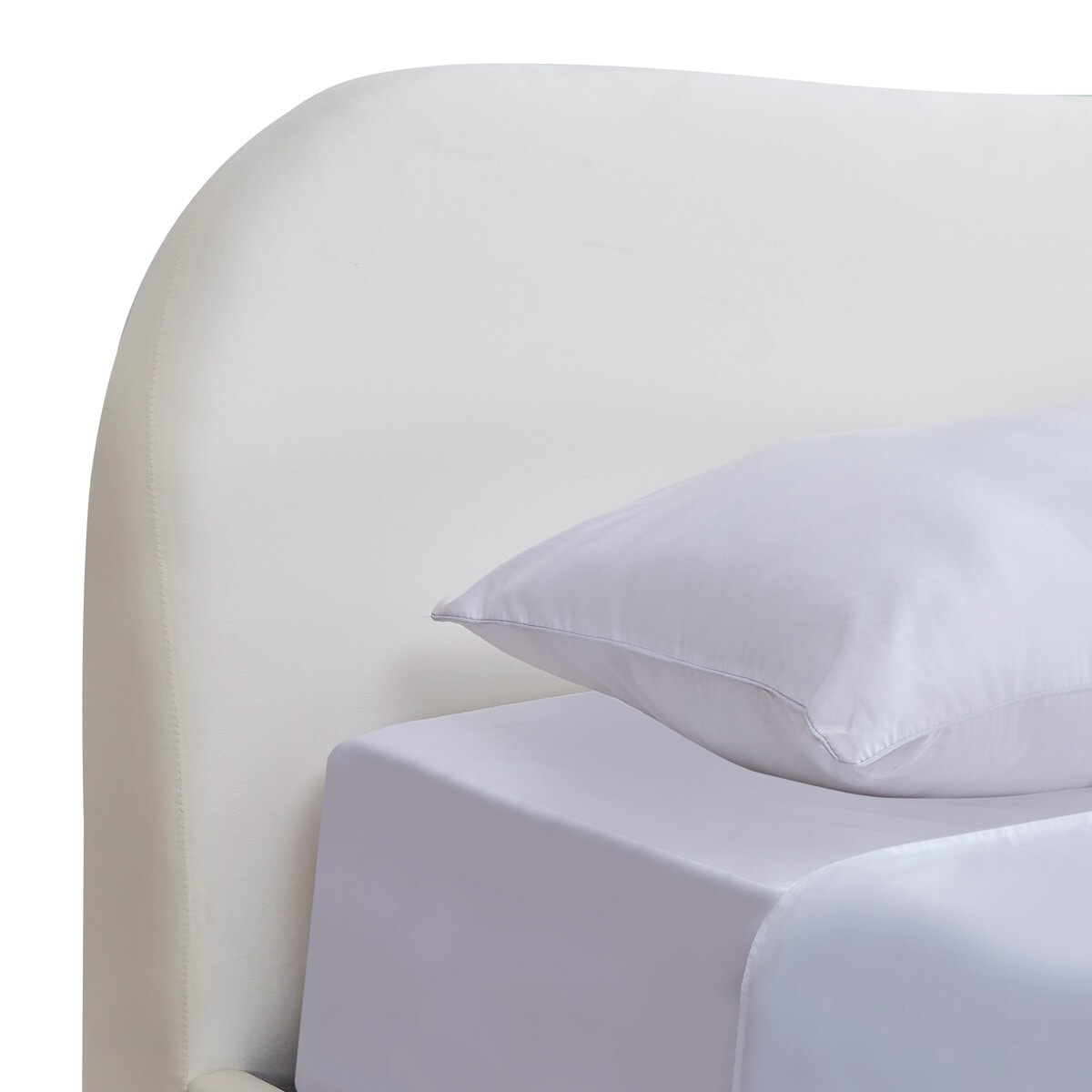 Lit coffre avec tête le lit en velours - SUZON