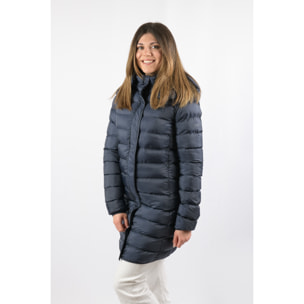 Chaqueta Munich Long Jacket marca ECOON - Azul oscuro