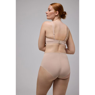 Slip a compressione media laser riducente beige