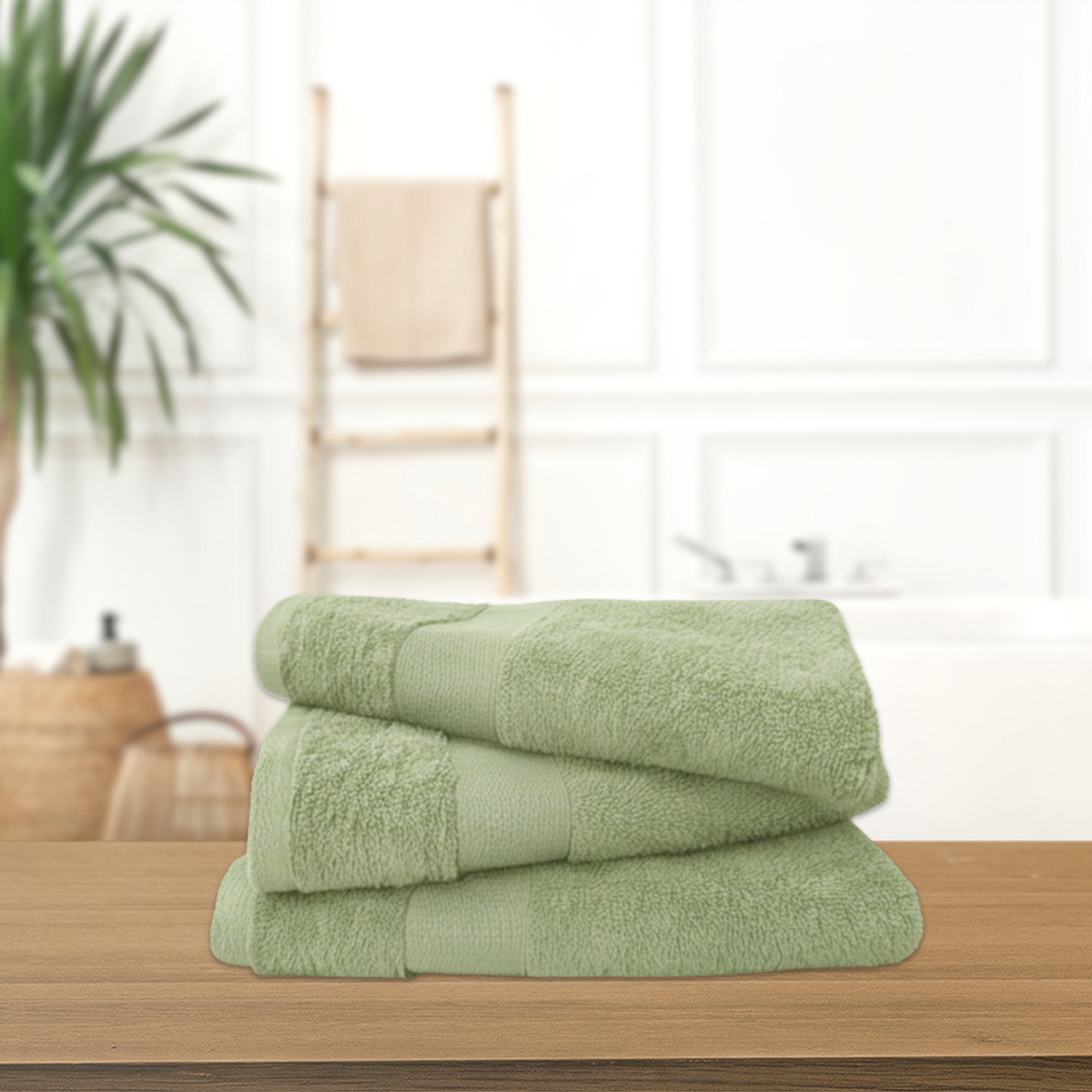 Lot de 3 serviettes éponge 500 gr/m2 100% coton