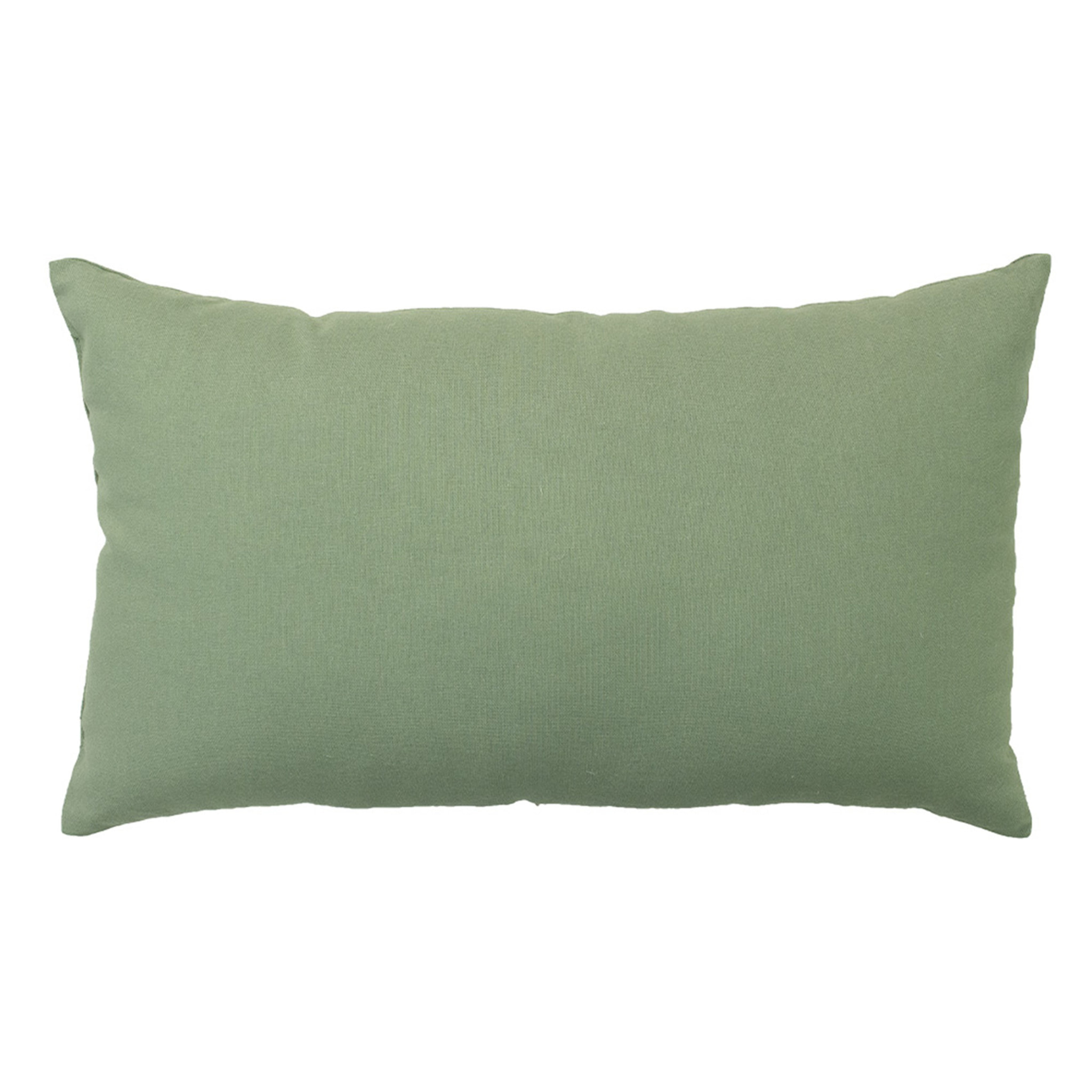 Coussin non déhoussable en coton uni - Taupe