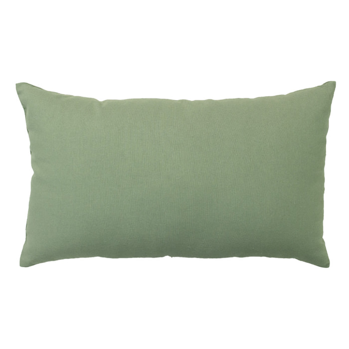 Coussin non déhoussable en coton uni - Taupe