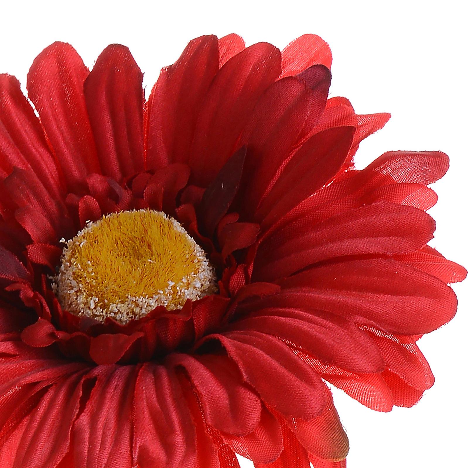 Fiore Di Gerbera. Altezza 53 Cm - Pezzi 24 - 10X53X10cm - Colore: Rosso - Bianchi Dino - Fiori Artificiali