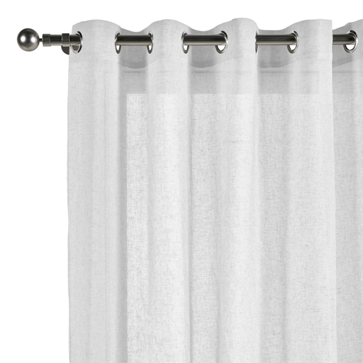 Rideau LINUM XXL à oeillets Blanc