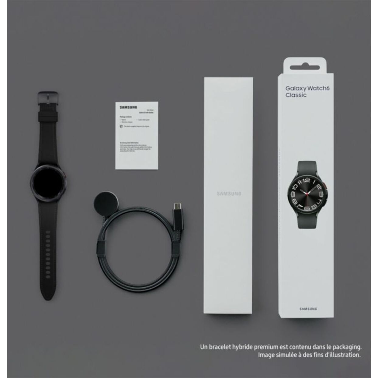 Montre connectée SAMSUNG Galaxy Watch6 Classic BT Noir 43mm