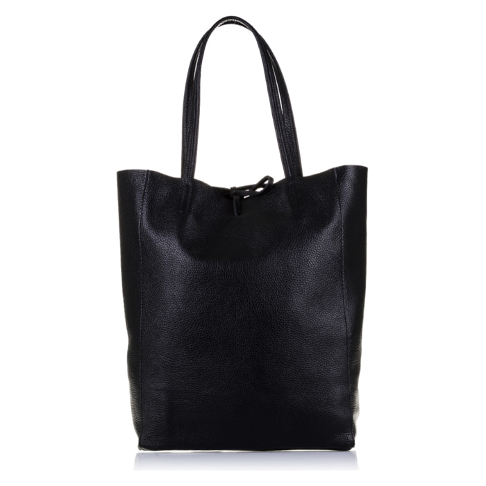 Sibari Borsa Shopper Donna. Pelle autentica Dollaro