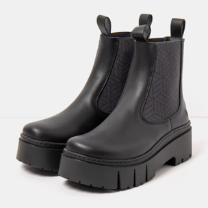Botines 1766 NAPPA BLACK / LEEDS color Black