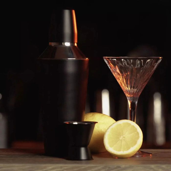 Shaker cocktails 750 ml et doseur d'alcool 4 cl Fackelmann Spectre
