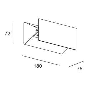 Forlight Shape - Aplique LED Exterior Modulable y Orientable para Jardín y Terraza. Aplique de Pared con LED 4.5W Blanco Cálido