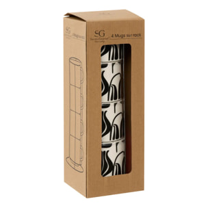 RACK 4 MUGS S TWIS 23CL