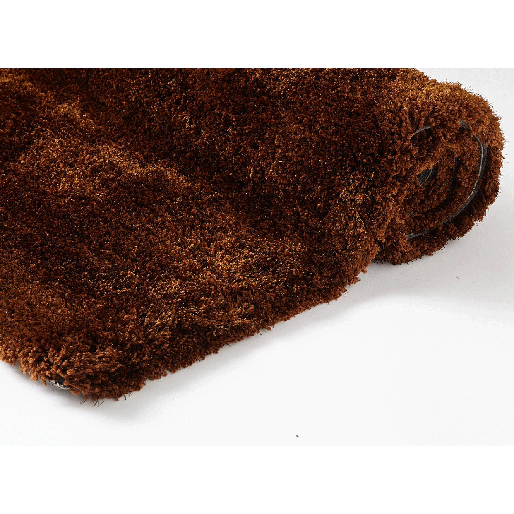 Tapis shaggy fait main motif uni BOBE