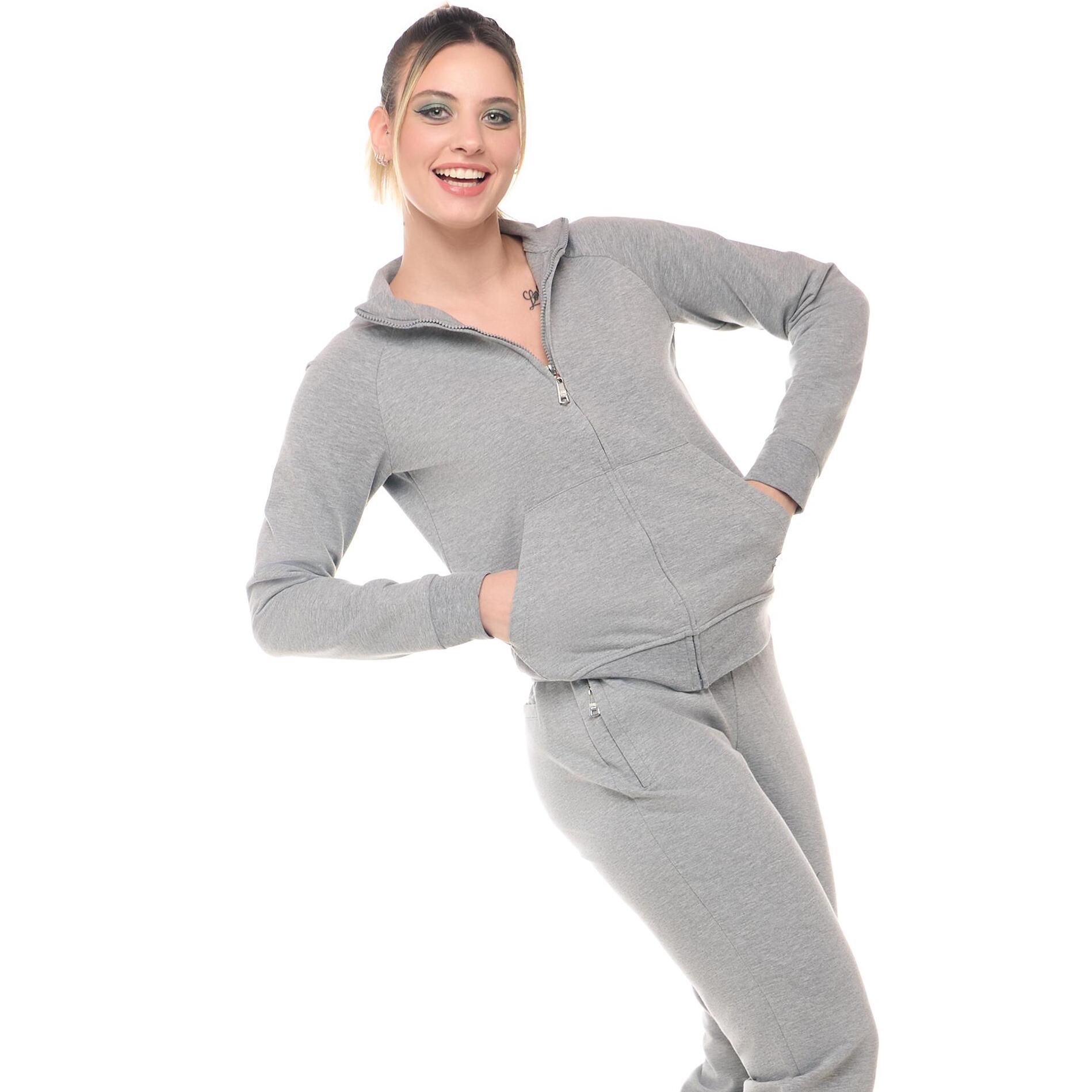 Chándal con cuello y cremallera para mujer Leone Be Glam