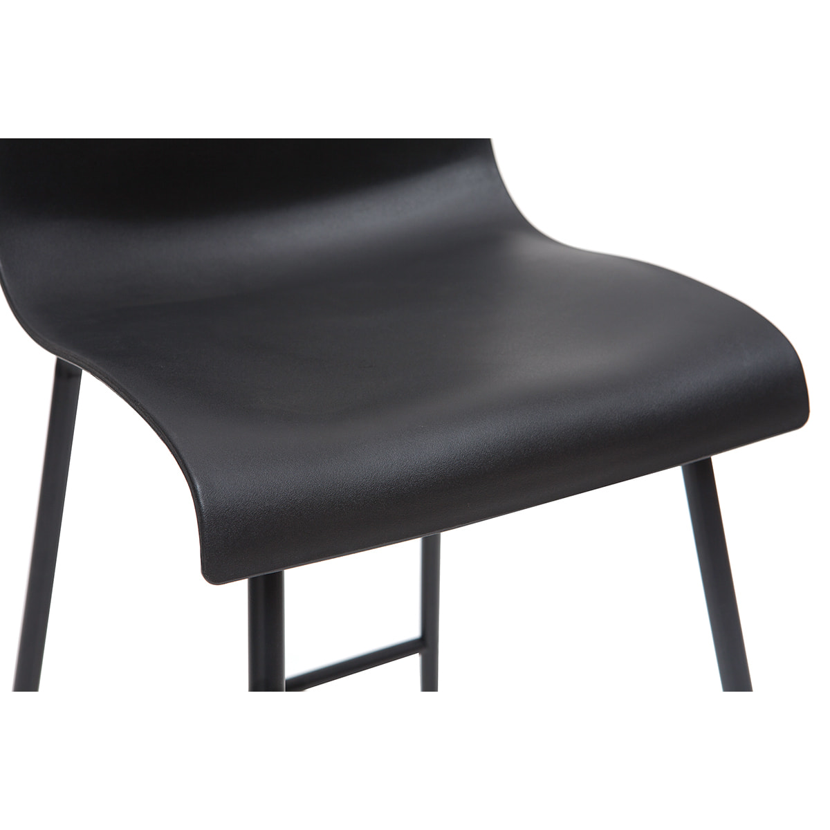 Tabourets de bar design noir 65 cm (lot de 2) ONA