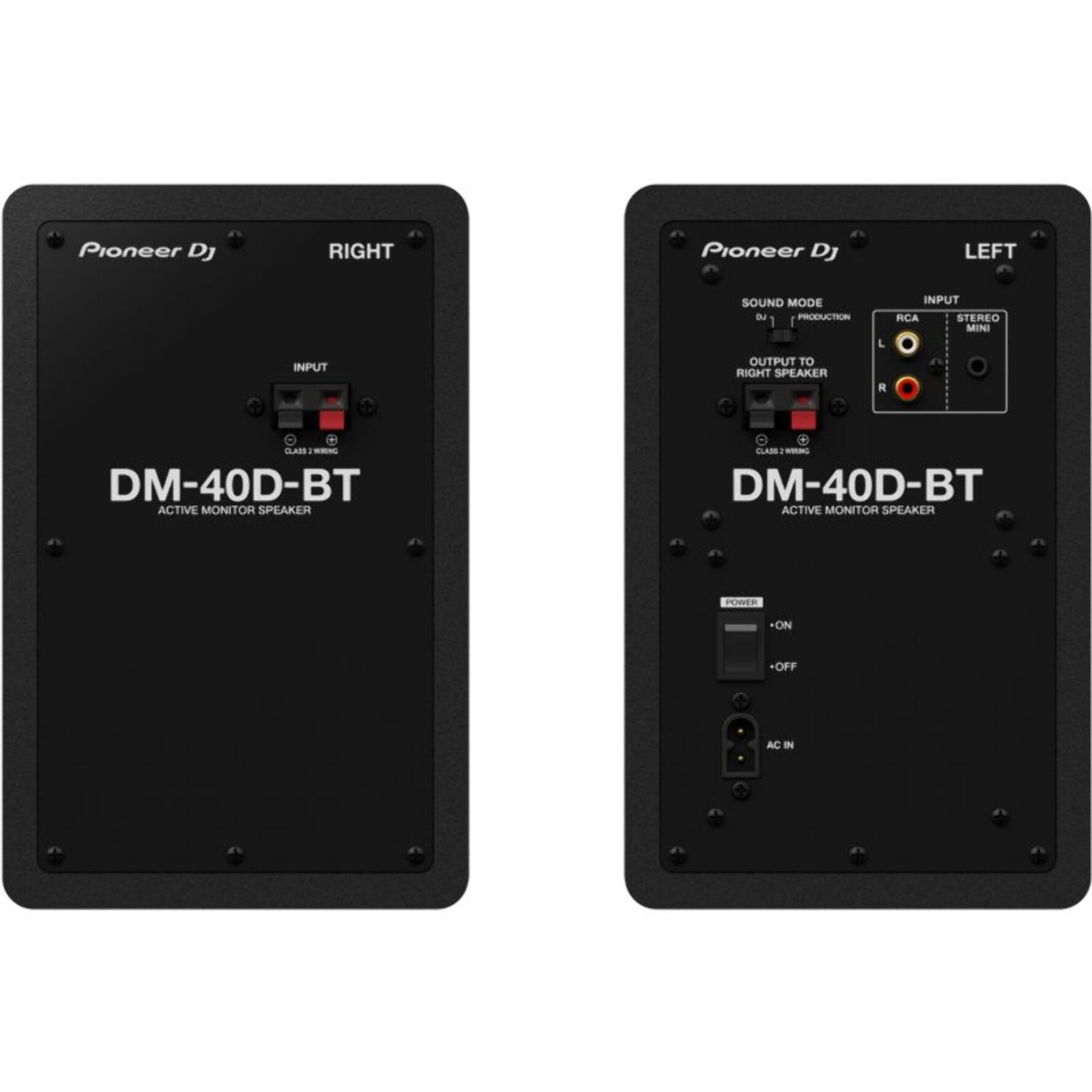 Enceinte bibliothèque PIONEER DJ DM-40D-BT x 2
