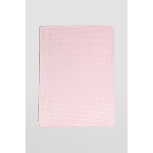 Copertina per neonato a pois rosa