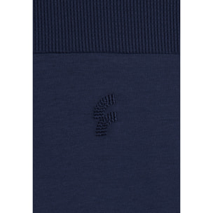 T-shirt in Uomo con Carré e Maniche in Tessuto Waffle