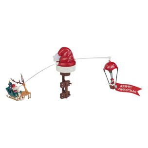 Decoración navideña con luces led y música para árbol de navidad